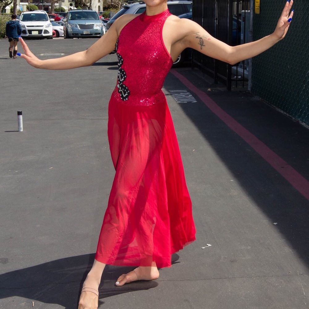 Beautiful red Leotard